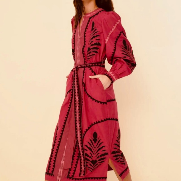 Sonmer NWT Day Party & Formal Susan vegan cotton Midi Dress - Picture 5 of 6